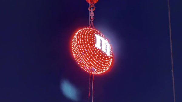 M&M lentil drop on New Years Eve.