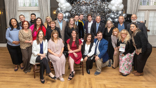 Group photo at the Hackettstown BID 2026 Business Awards Dinner.