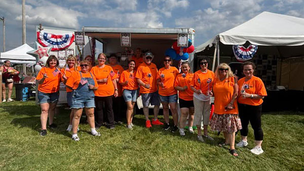 Volunteers at Hackettstown Community Day.