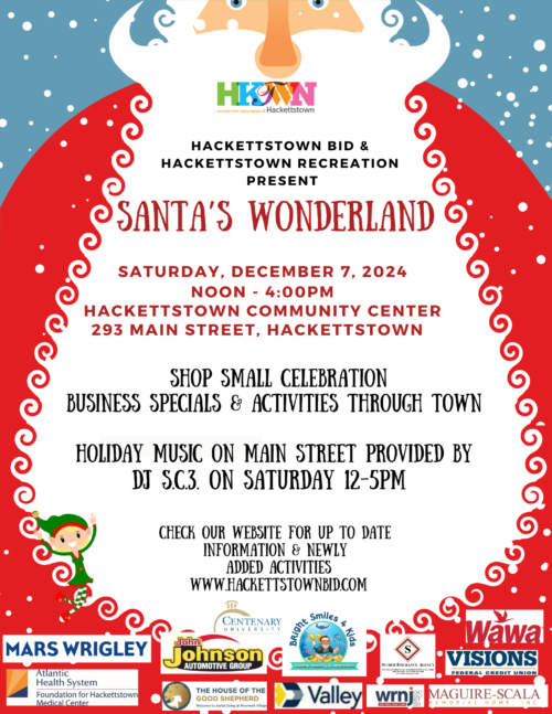 Illustrated Santa Beard Christmas Bazaar Flyer
